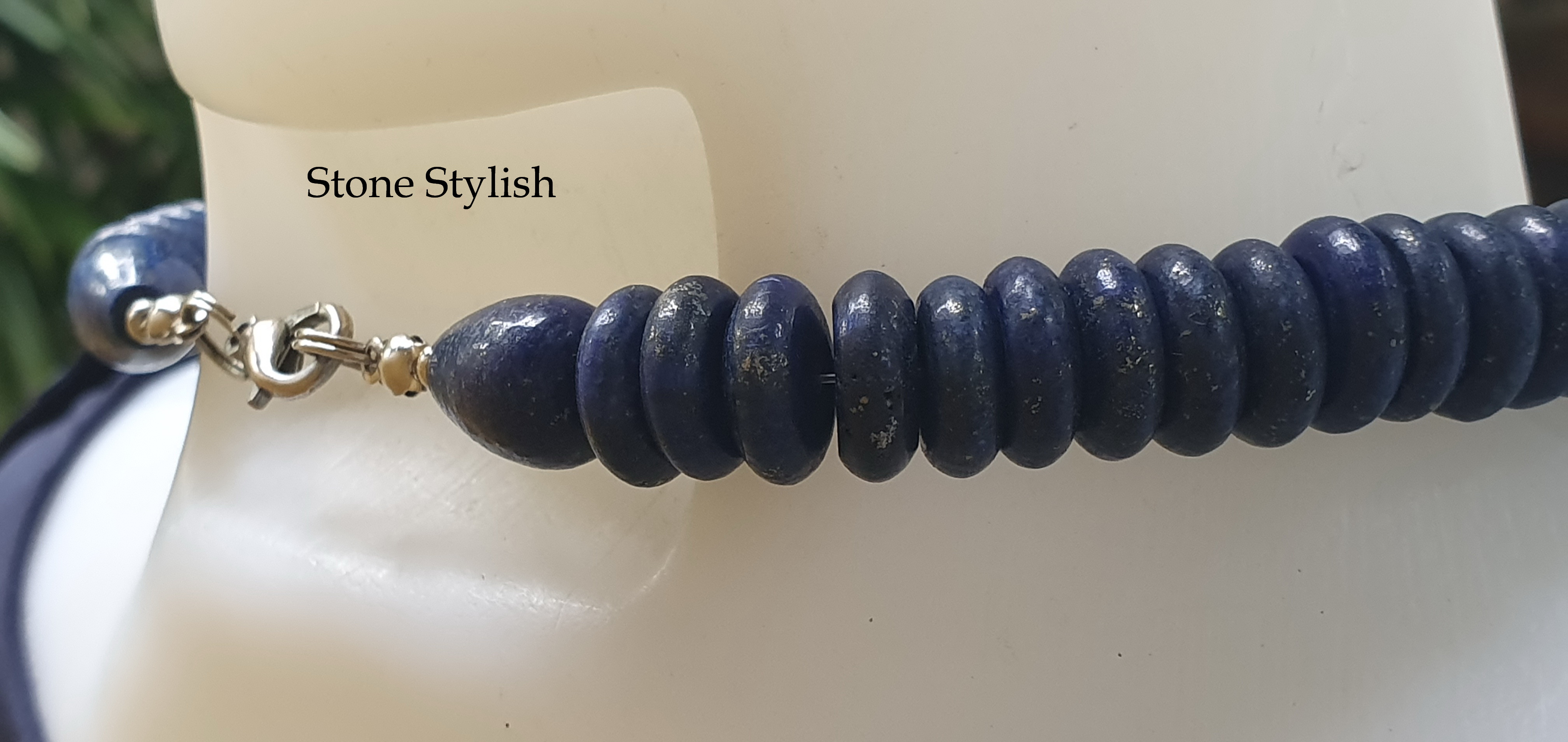 *สินค้าหมด*สร้อยคอลาพิสลาซูรี่รัสเซีย Russian Lapislazuri Necklace
