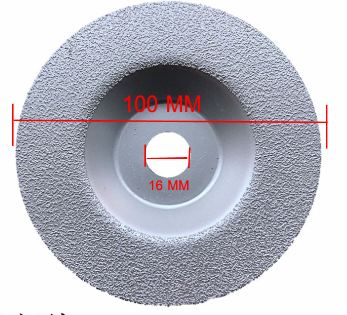 DG04 ใบเจียรเพชรหยาบ เบอ 80 ขนาด 4 นิว้ รูเพลา 16 มิล ใส่กับลูกหมู หรือหินเจียรได้เลย