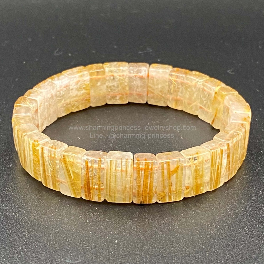 Gold Rutilated Quartz 12 mm AAA ไหมทอง เห็นไหมชัดสุดสุด เป็นประกายทองเจิสจรัส นำพาความมั่งคั่งร่ำรวย และทรัพย์สินและโชคลาภ อำนาจบารมีมาสู่ผู้เป็นเจ้าของ