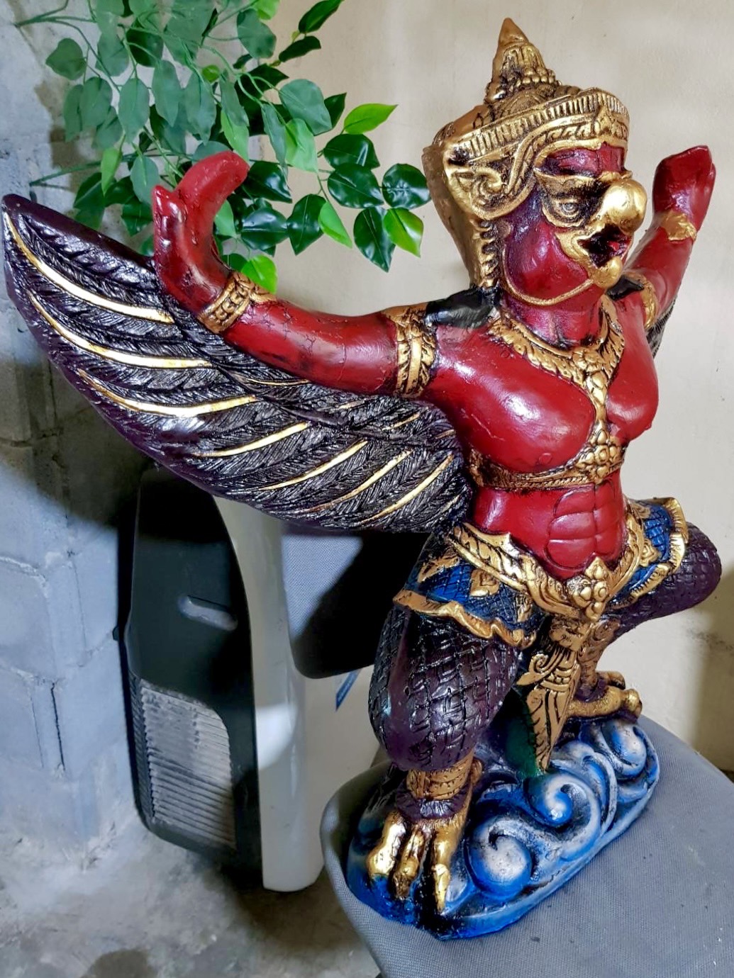 พญาครุฑ ครุฑตั้งโต๊ะบูชา ขนาด90ซม รูปหล่อพญาครุฑ ครุฑสำนักงาน