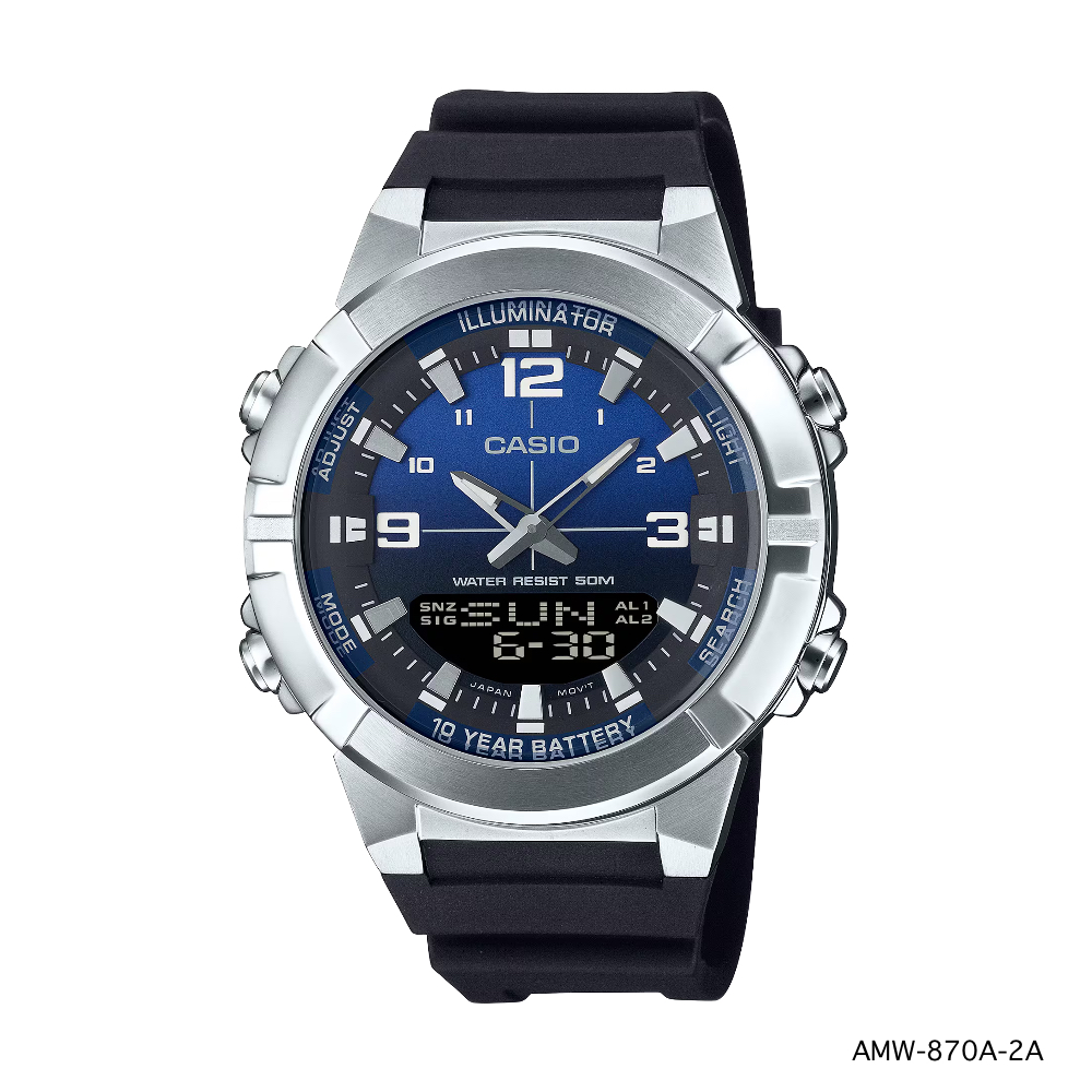 CASIO ANALOG-DIGITAL ของแท้ รุ่น AMW-870A-2A AMW-870DA , AMW-870DA-2A1 , AMW-870DA-2A2 , AMW-870DA-3A