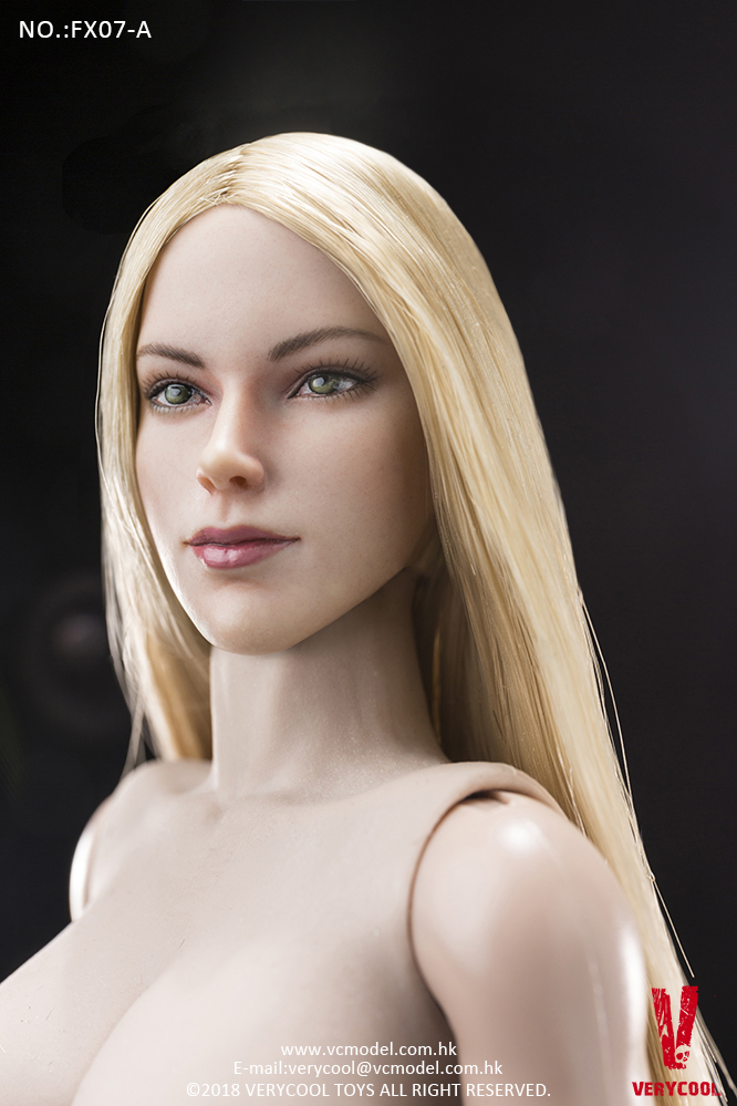 VERYCOOL FX07A Supermodel Head Sculpt + Female Body Set (Golden straight)