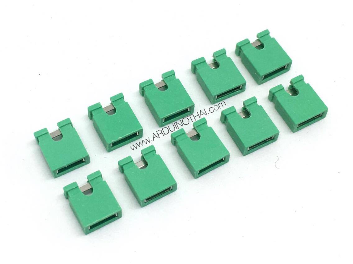 Jumper cap 2 Pins Female Pitch 2.54mm (Green)