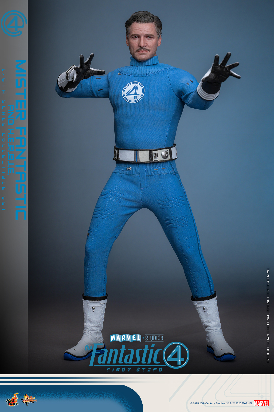 Hot Toys MMS822 The Fantastic Four: First Steps - Mister Fantastic and H.E.R.B.I.E.