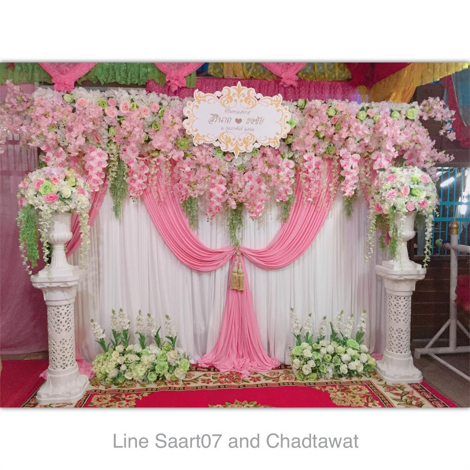 Backdrop สำหรับรดน้ำสังข์