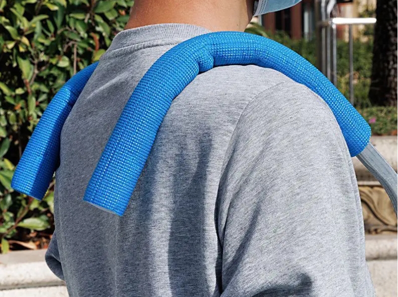 OT246 โรลม้วนสายส่งน้ำ สายยาง สายสูบน้ำแบบสะพายไหล่ น้ำหนักเบา พกพาง่าย