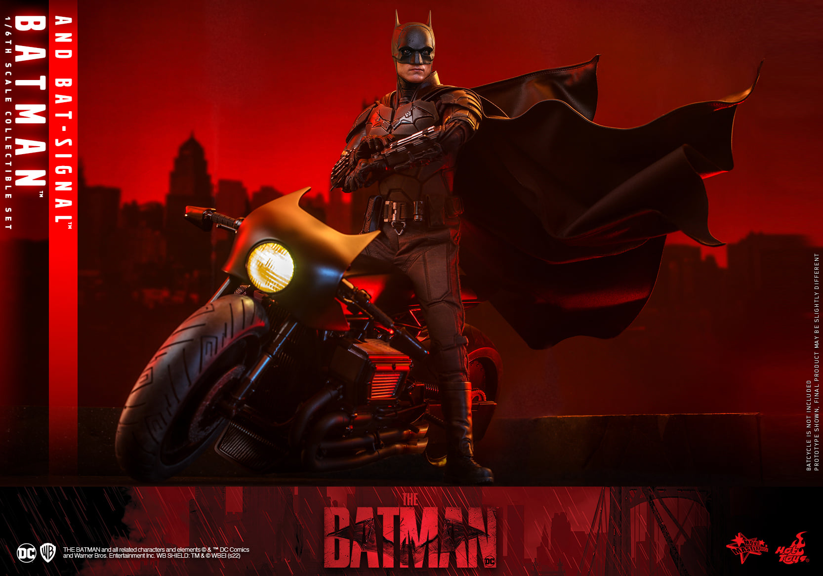 Hot Toys MMS641 1/6 The Batman - Batman and Bat-Signal