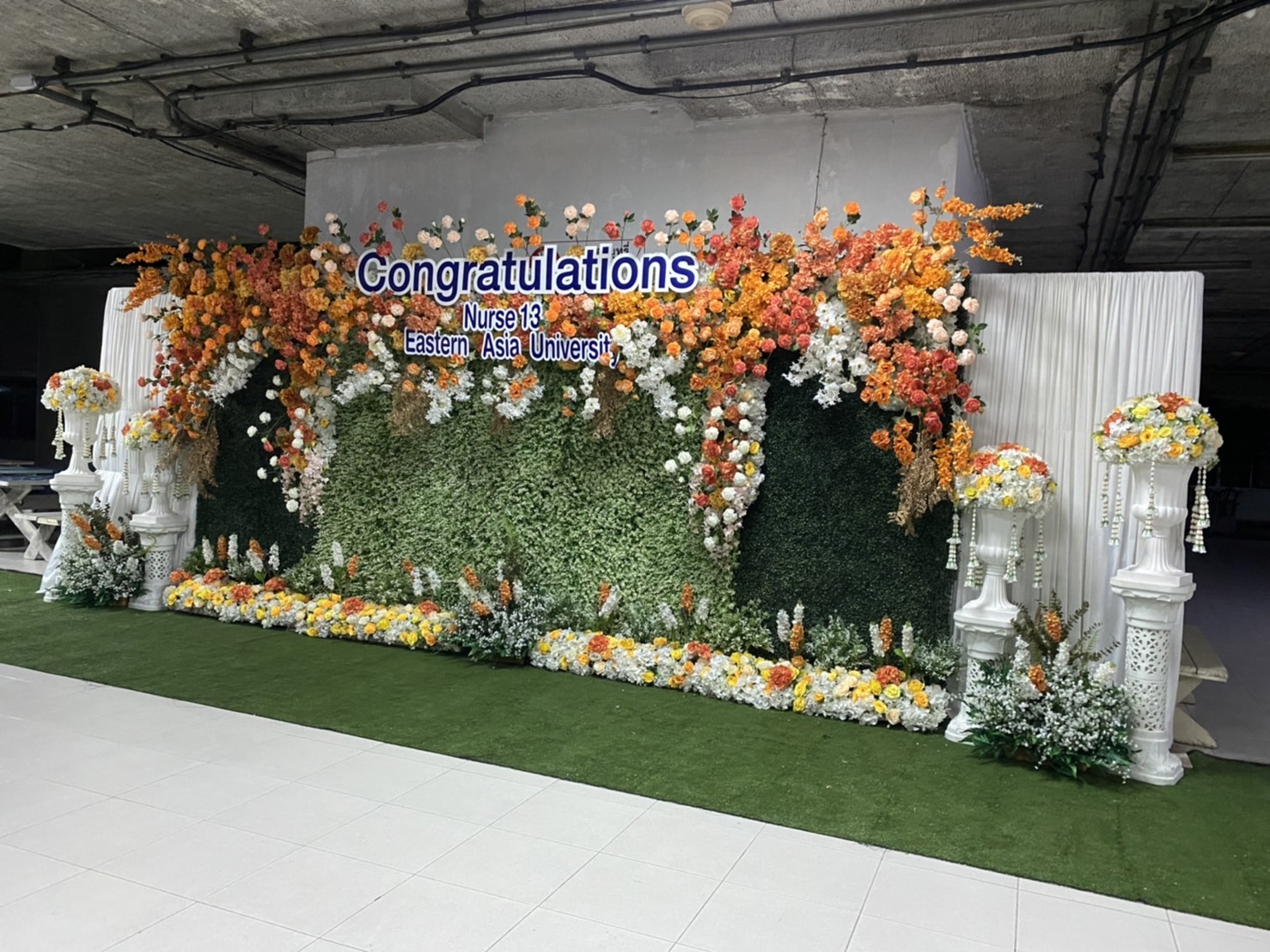 ซุ้มถ่ายภาพงานรับหมวกพยาบาล 3 m x 2.2 m
