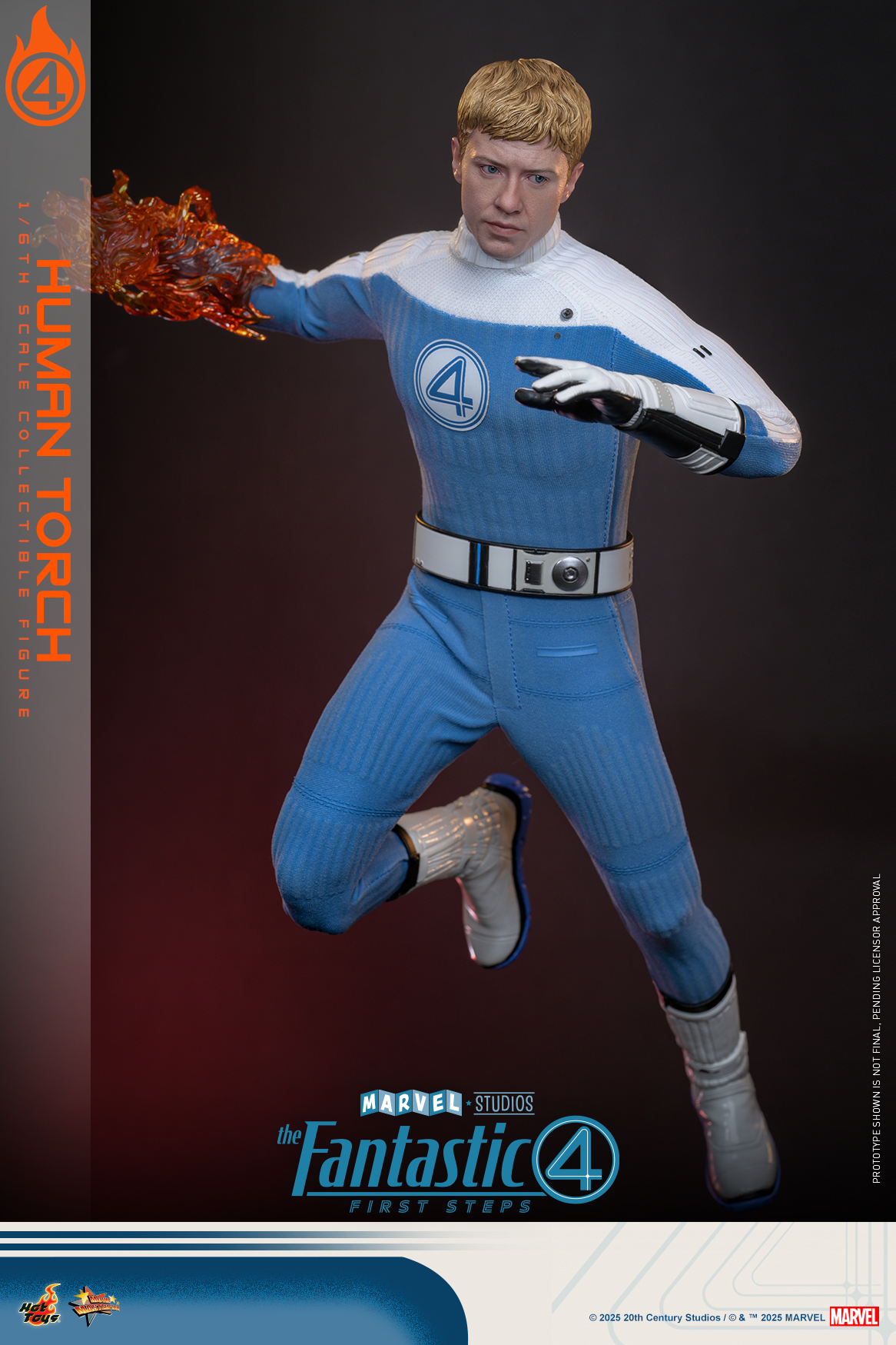 Hot Toys MMS829B The Fantastic Four: First Steps - Human Torch (Special Edition)