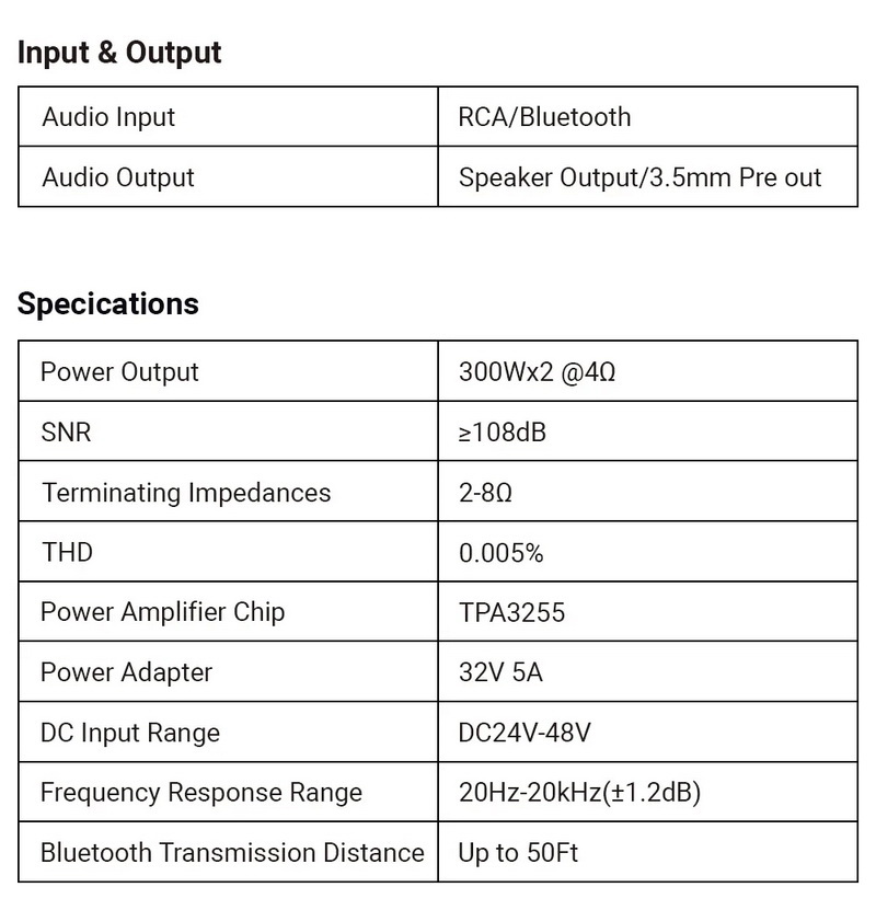 Fosi Audio BT20A Pro-48V Bluetooth Amplifier ClassD ชิป TPA3255 อัพเกรด Op-Amp ได้ ประกันศูนย์ไทย