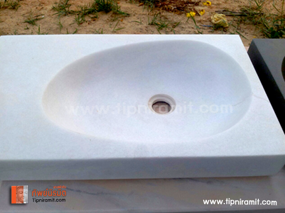 อ่างล้างหน้าหินอ่อน ขนาด100x60 cm
