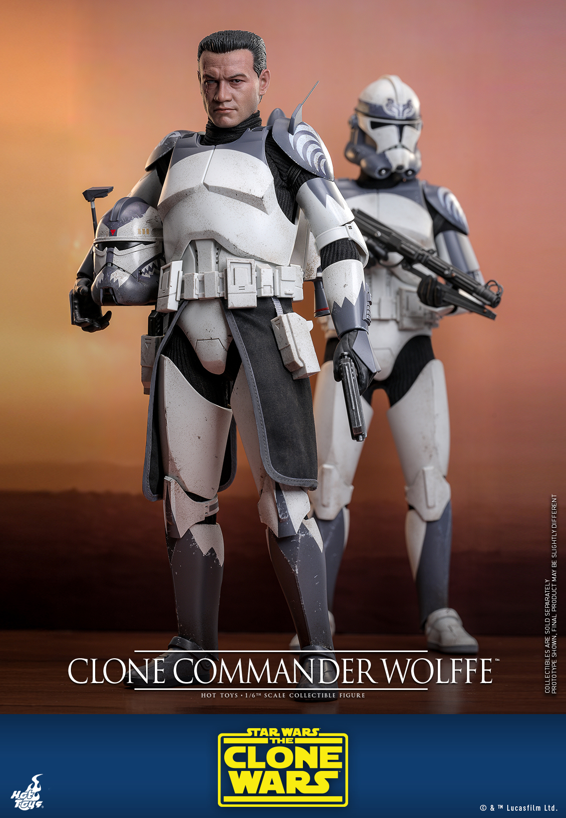 Hot Toys TMS141 Star Wars: The Clone Wars - Clone Commander Wolffe