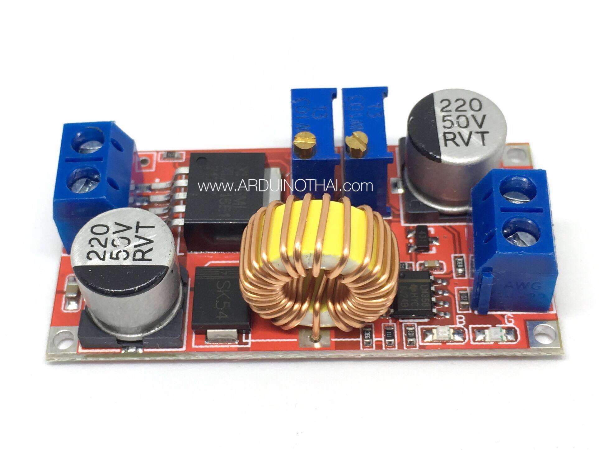โมดูลลดแรงดัน จ่ายกระแสสูงสุด 5A High current Step down 4-38V to 1.25-36V กระแสสูงสุด 5A (XL4015E) สต็อกไทยส่งไว