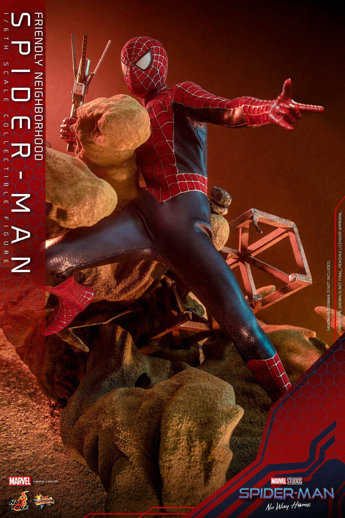 Hot Toys MMS661 1/6 Spider-Man: No Way Home - Friendly Neighborhood Spider-Man