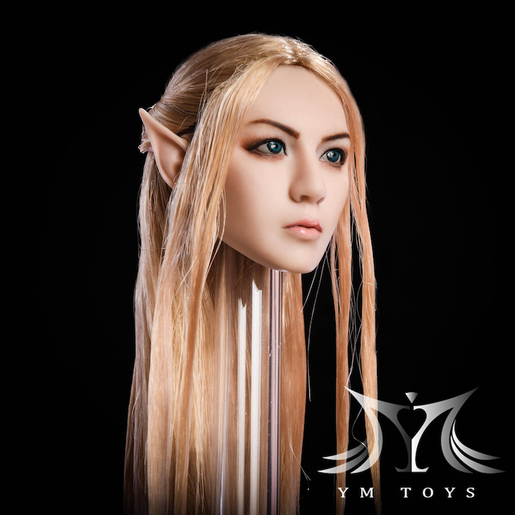 YMToys Elf B Beauty headsculpt Suntan (can change ears) Black Hair