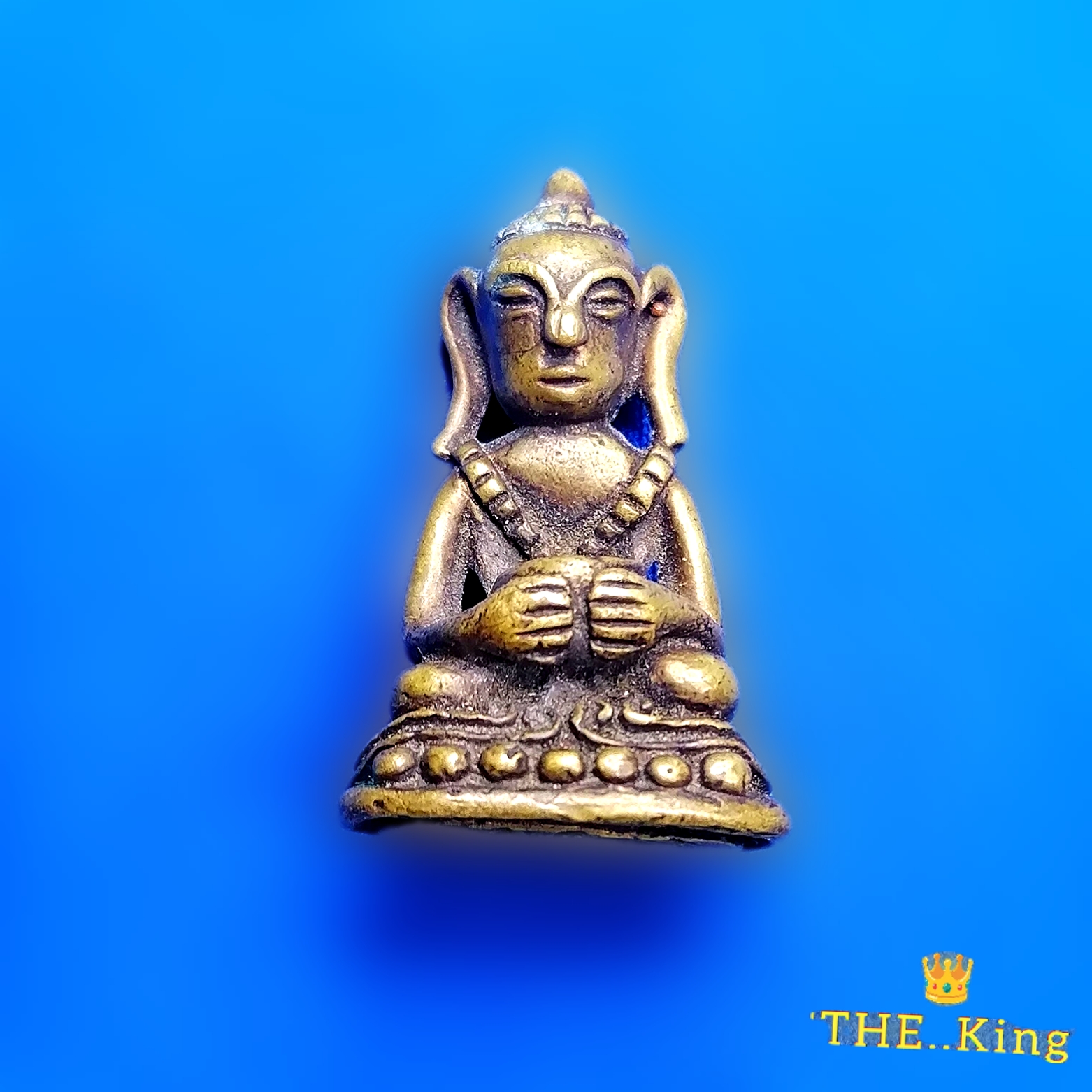 พระอุปคุต อุ้มบาตร เนื้อโลหะผสมทองเหลืองเก่า (เมตตามหานิยม โชคลาภเข้ามาไม่ขาดสาย)