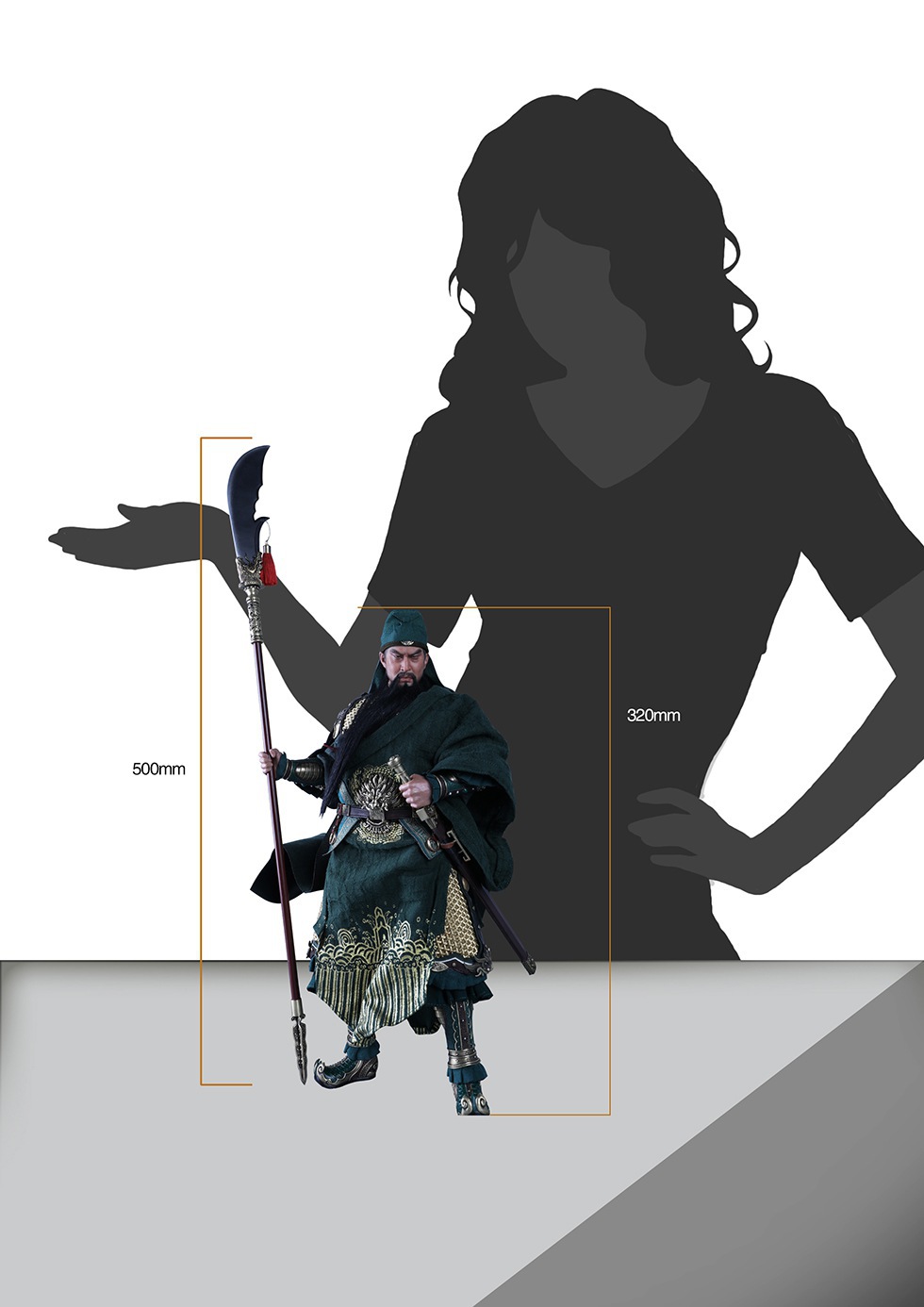 303TOYS MP008 1/6 THREE KINGDOMS SERIES - MARQUIS GUAN YU YUNCHANG GOD OF WAR (STANDARD COPPER VERSION)