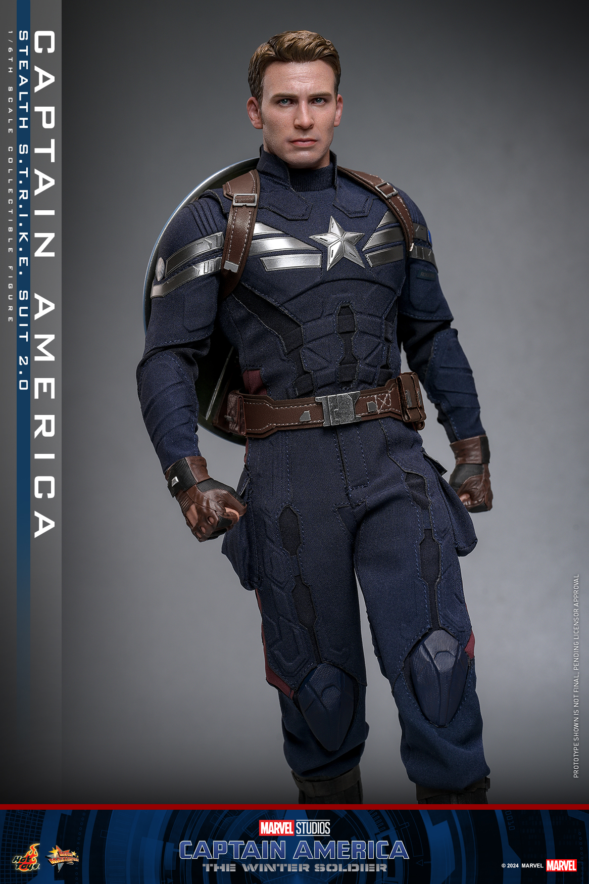 Hot Toys MMS783 Captain America: The Winter Soldier - Captain America (Stealth S.T.R.I.K.E. Suit) 2.0