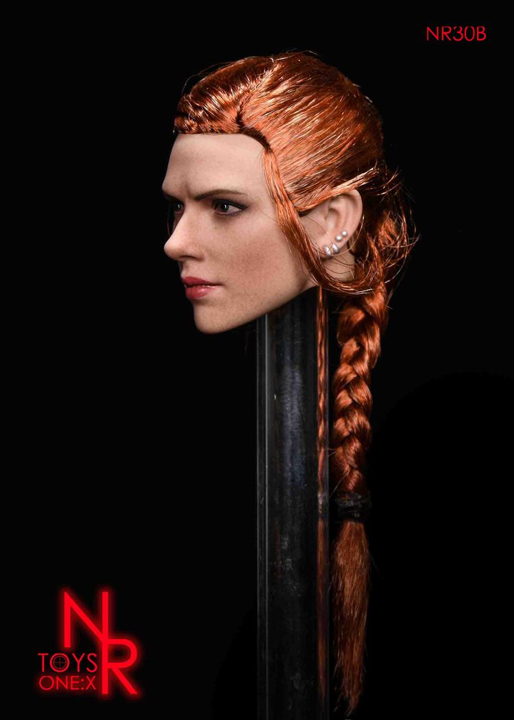 NRTOYS NR30B 1/6 Widow 7.0 Sideburn Hair Female Headsculpt