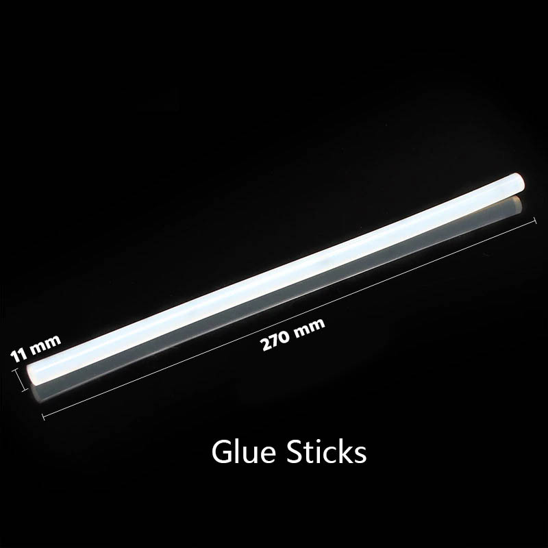 แท่งกาว สีขาว ขนาด 11mm ยาว 27cm. / แท่ง