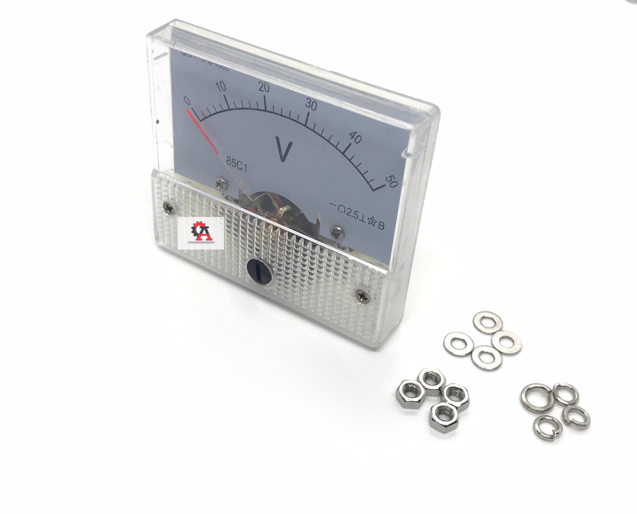 DC Voltmeter 0-50V โวล์มิเตอร์แบบเข็ม