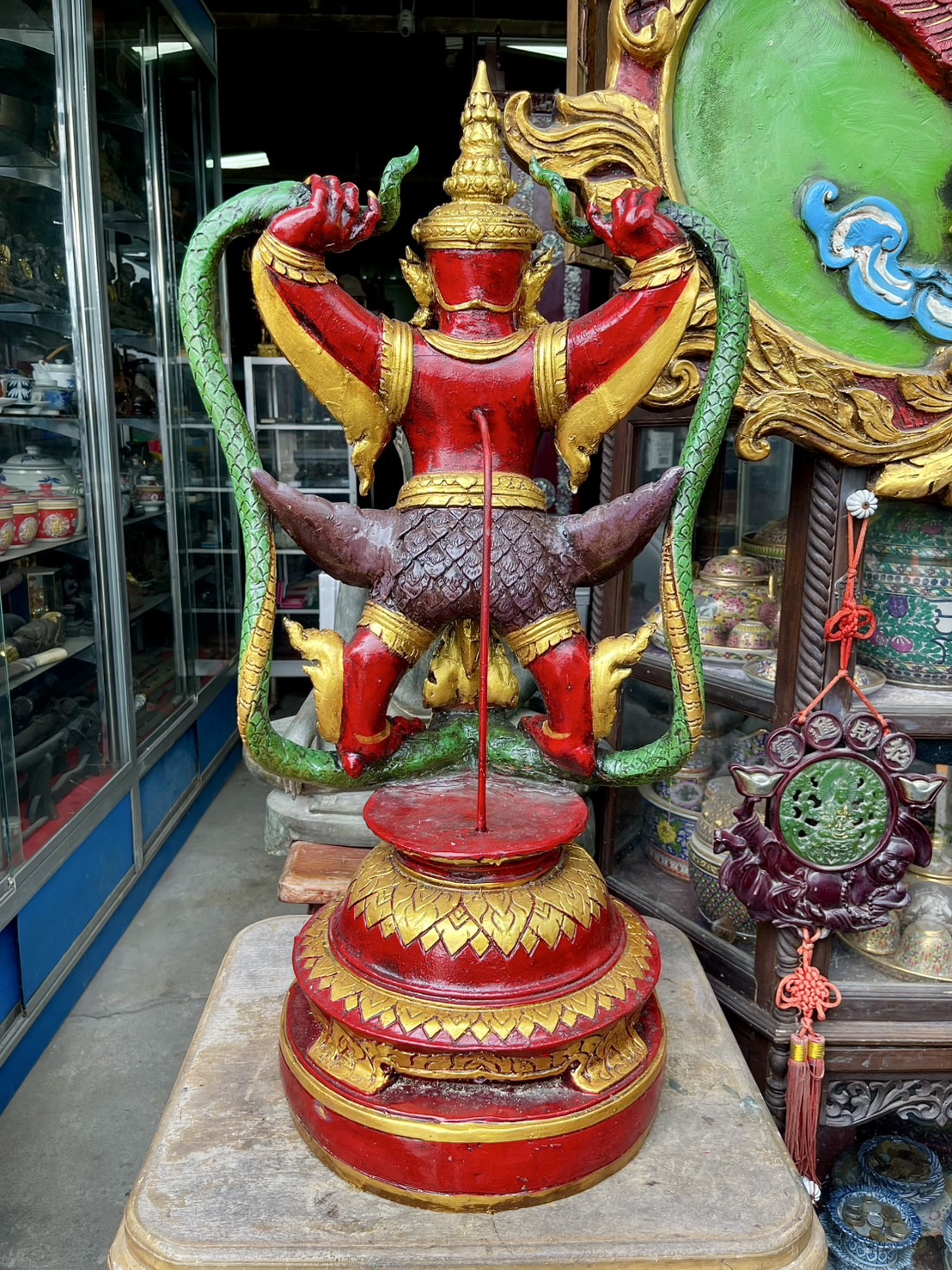 พญาครุฑยุดนาค ครุฑยุดนาค ครุฑตั้งโต๊ะบูชา