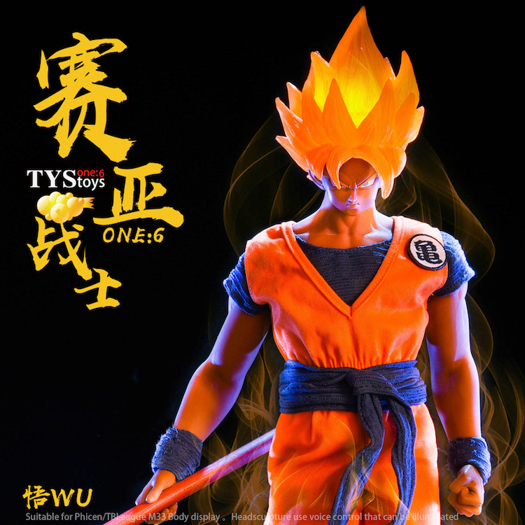 TYS Cosplay WU series 1/6 Saiyan Warrior Wu