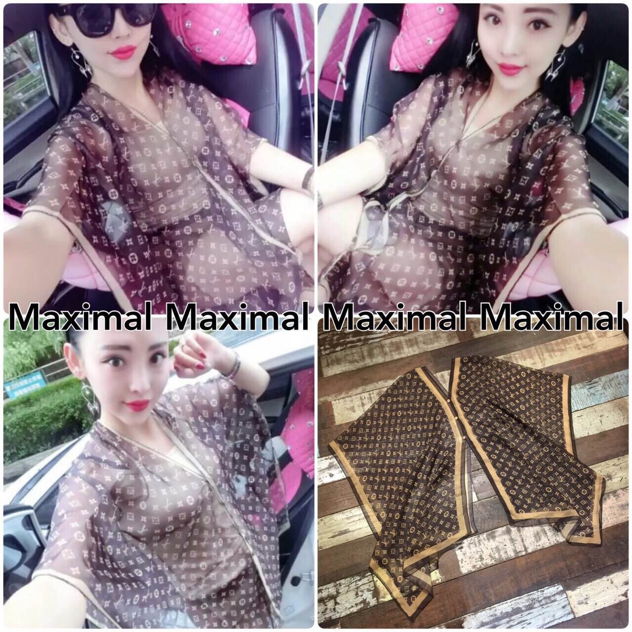 พร้อมส่ง เซทผ้าคลุมไหล่ LV & เสื้อสายเดี่ยว :Recommeded!!เสื้อคลุมไหล่โมโนแกรม งานแบรนด์ Louisvuitton