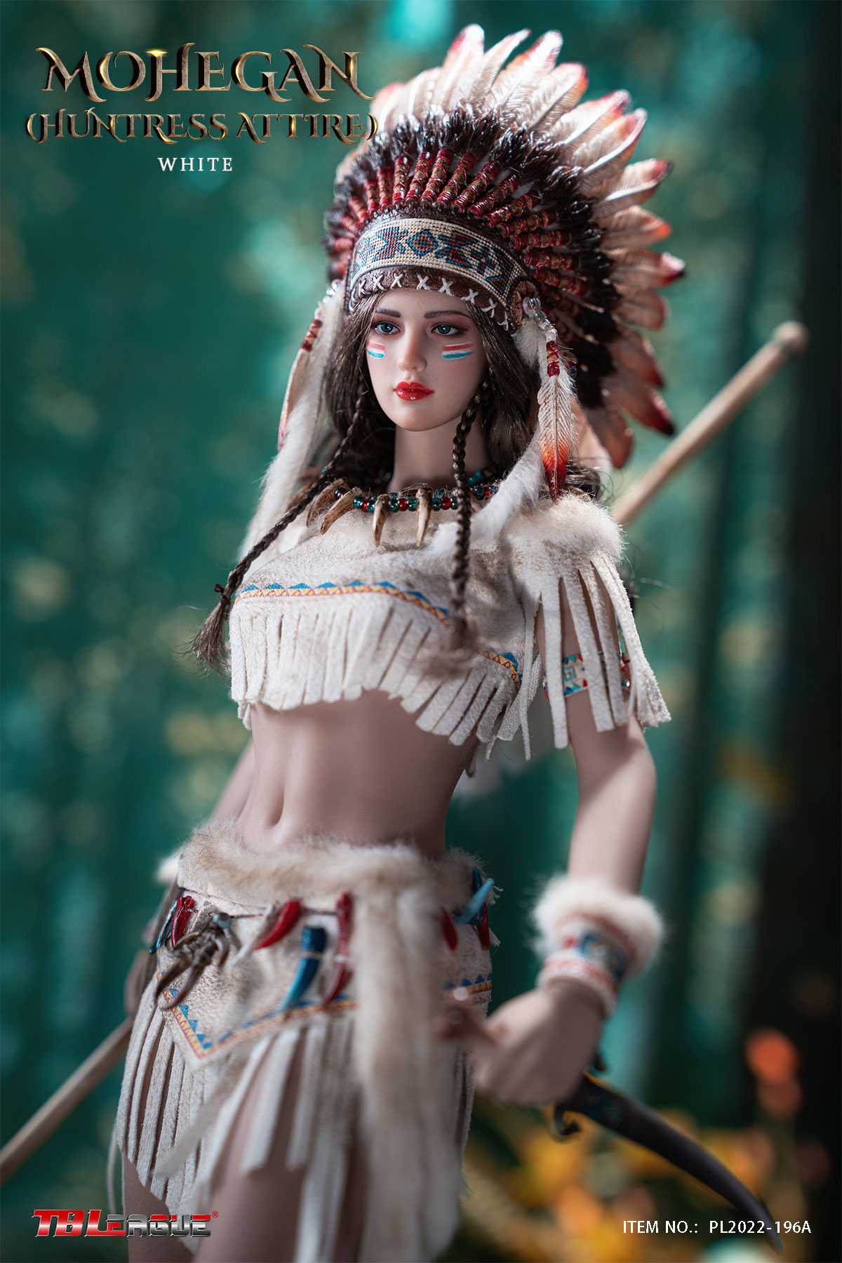 TBLeague PL2022-196A 1/6 Mohegan Huntress Attire White