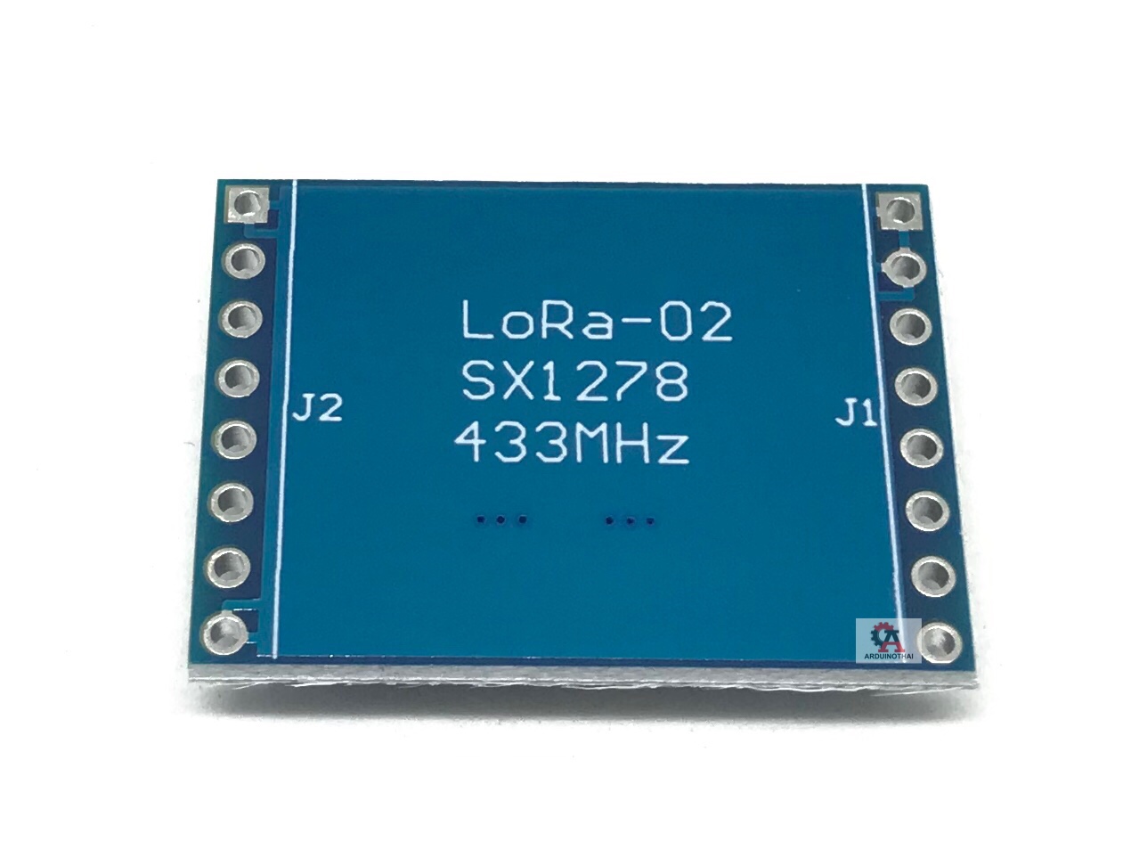 LoRa module 433MHz Ra-02 SX1278 โมดูลส่งข้อมูลไร้สายระยะไกลความถี่ 433Mhz พร้อมบัดกรีลงแผ่น PCB สต็อกไทยส่งไว