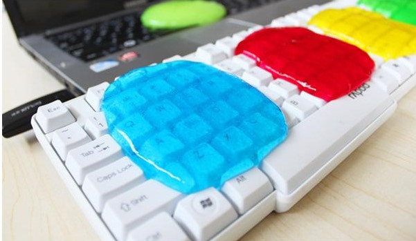 เยลลี่ทำความสะอาด คีย์บอร์ด และอุปกรณ์ต่างๆ (สีฟ้า)