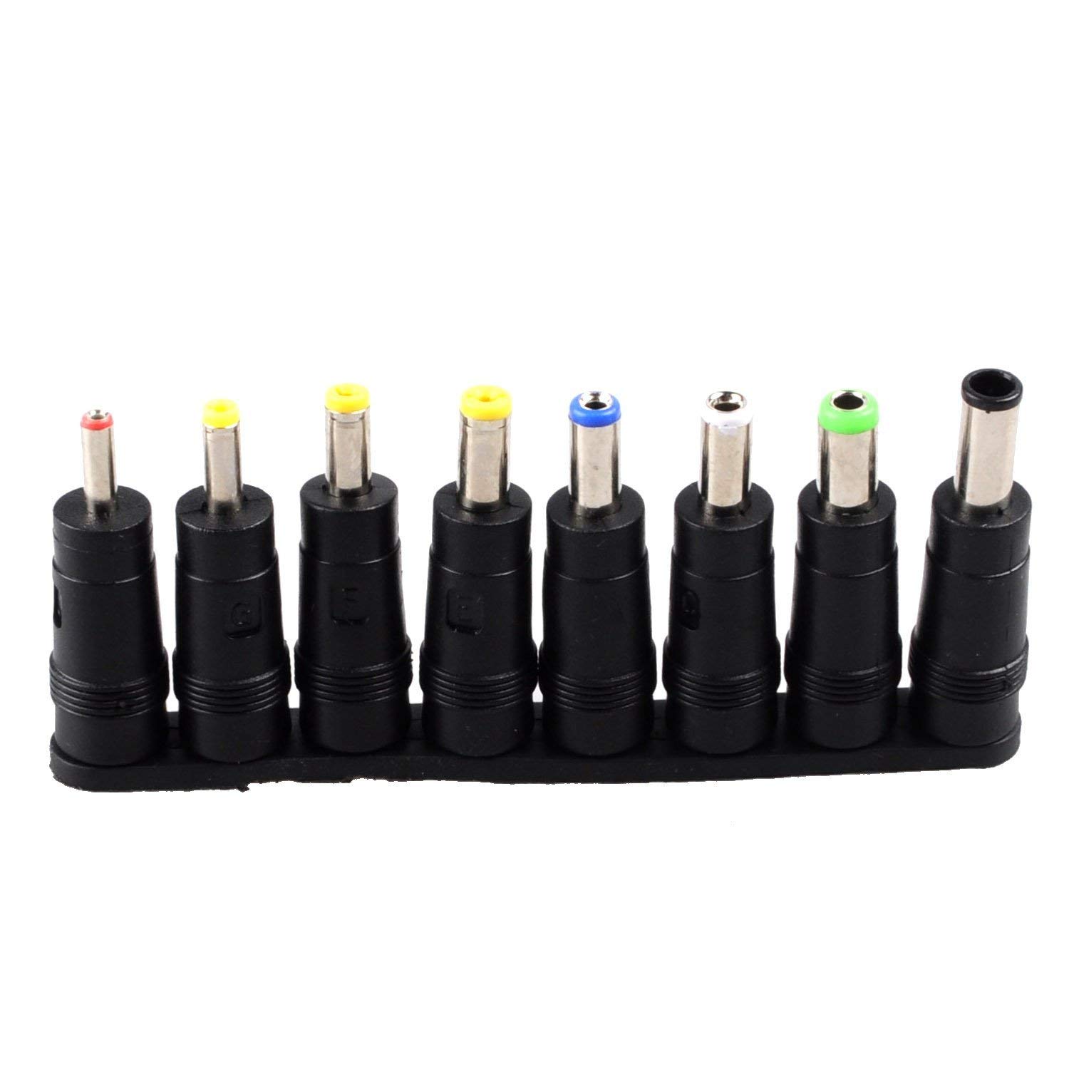 ADE02 ชุดแจ็คแปลงหัว DC Adapter Jack Converter for Notebook จากขนาด (5.5*2.1) เป็น ขนาดต่างๆ ชุด 8 หัว