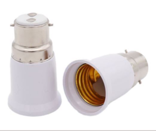 OT105 ขั้วแปลง E27 แบบเกลียวเป็น B22 แบบเขี้ยว