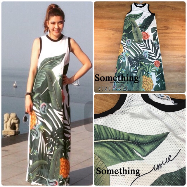 Maxim long dress ลายดอกไม้แบร์นดังผ้าเหมือนของแท้ในช็อปเป๊ะ ผ้ามีรูเล็กๆฟอกอากาศ ดูดีดูหรูมาก แบบดาราใส่ค่ะ ดูดีมีสไตล์ใส่เดินเล่นก็ดูดี ใส่เที่ยวสงดรานต์ก็เก๋มาก