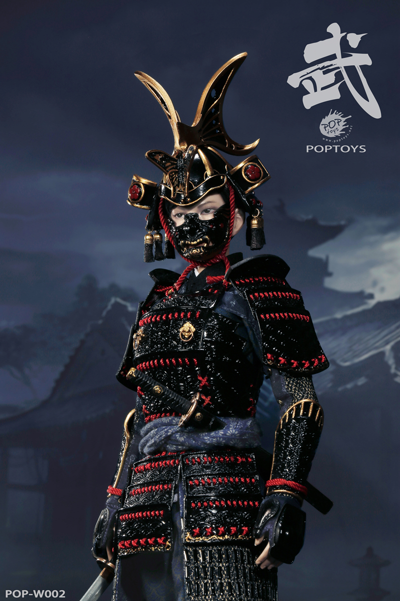 POPTOYS W002 The Second of Warrior Women Series: The Butterfly Helmets Female Warriors - The Black Armor (Standard Version)