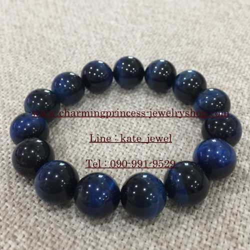 "Safe Trip Whereever You Go" Blue Tiger Eye บลูไทเกอร์อาย 12 มม หินแห่งการมองการณ์ไกล คุ้มภัย เดินทางปลอดภัย สำเนา