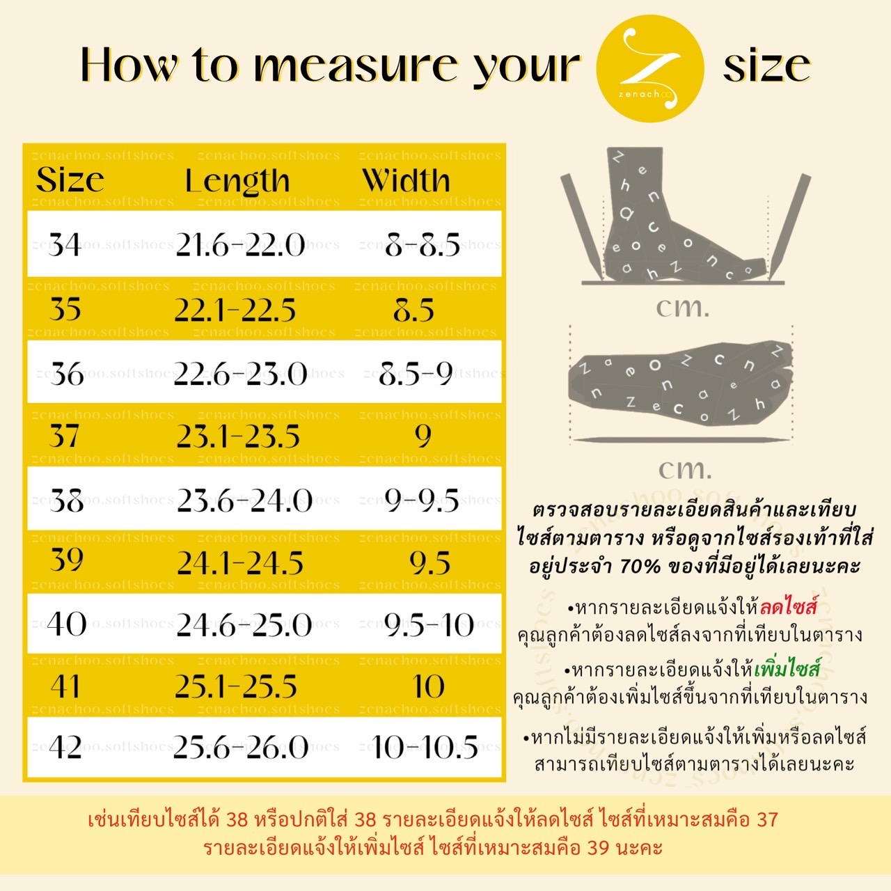 ทรงปกติ เปลี่ยนไซส์ได้-ไม่รับคืน Zenachoo รองเท้าสุขภาพ หนังแท้ทั้งคู่ รุ่น Daisy สูง 2 นิ้ว ปรับสายได้ รับประกันความนุ่มสบาย