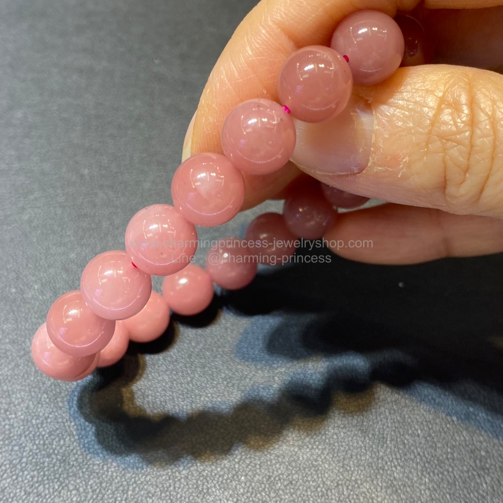 Guava Quartz ควอตซ์สีฝรั่ง 10 มม เปรียบเสมือนเป็นอัญมณีแห่งความรัก