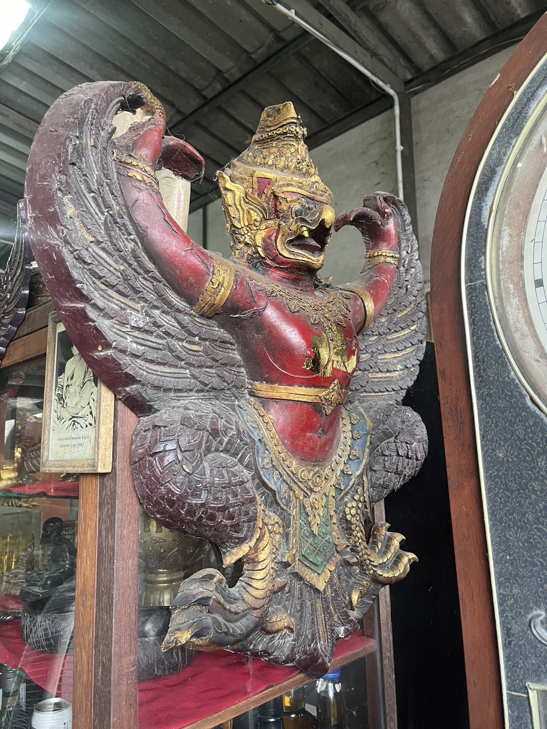 พญาครุฑแขวนผนัง ขนาดกว้างสูง65ซม