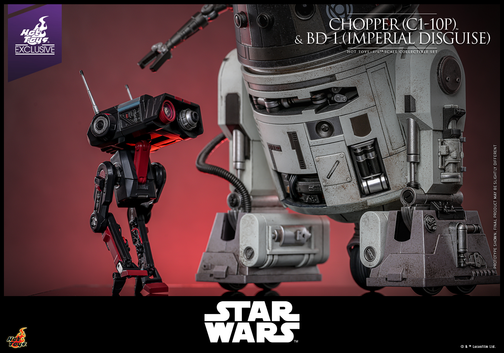 Hot Toys TMS152 Star Wars - Chopper (C1-10P) & BD-1