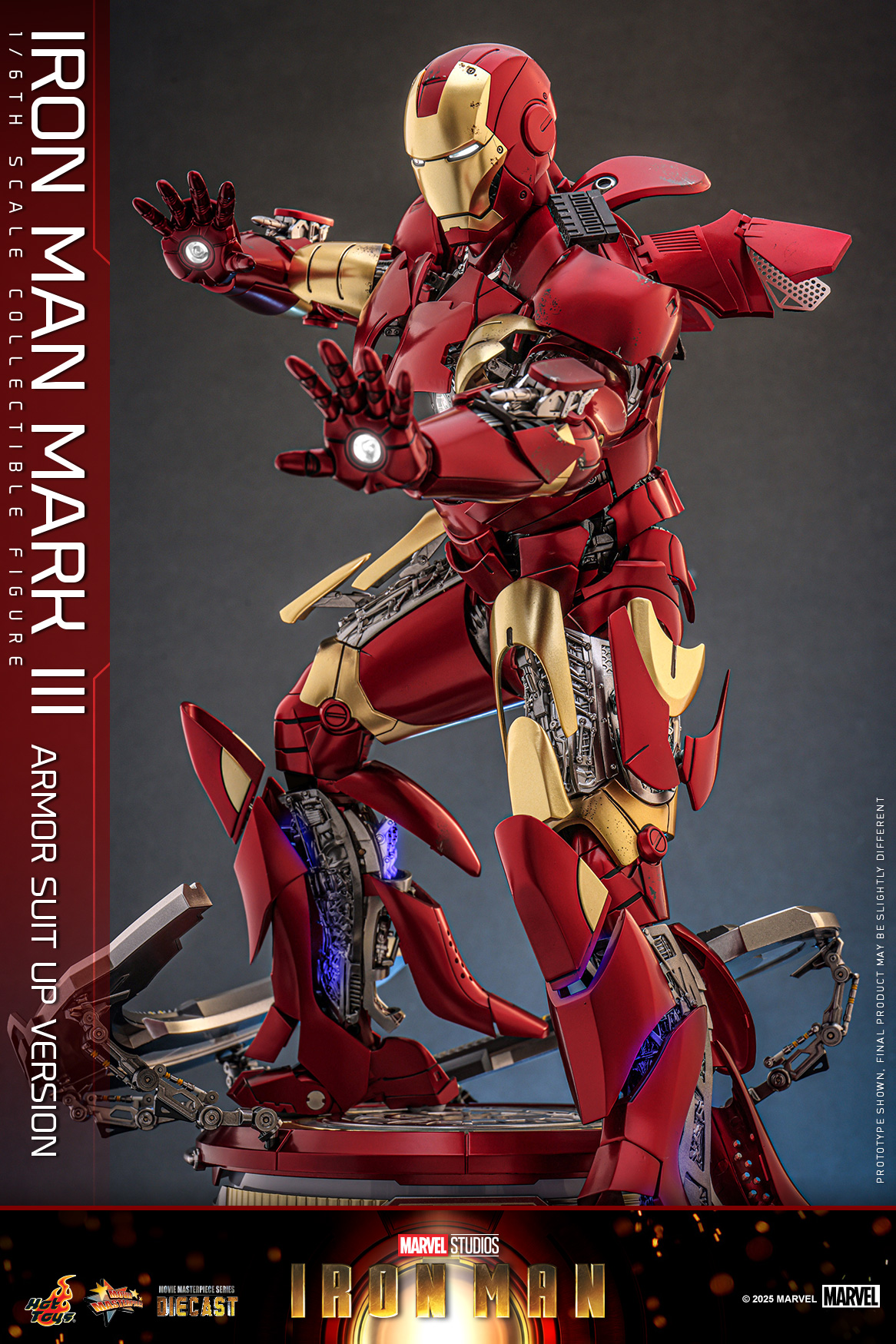 Hot Toys MMS825D72 Iron Man - Iron Man Mark III (Armor Suit Up Version)