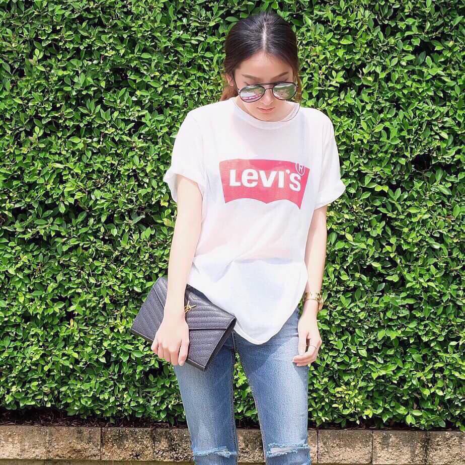 เสื้อยืดผ้าบางๆ สกรีน LEVI’S