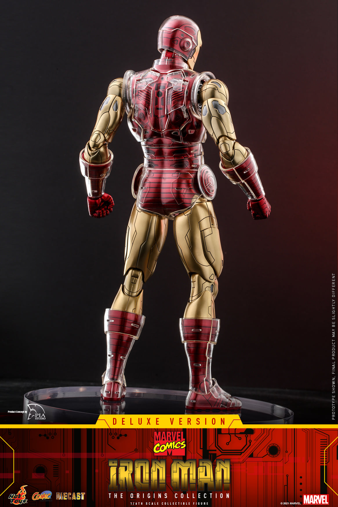 Hot Toys CMS08D38 1/6 Marvel Comics - Iron Man (Deluxe Version) [The Origins Collection]