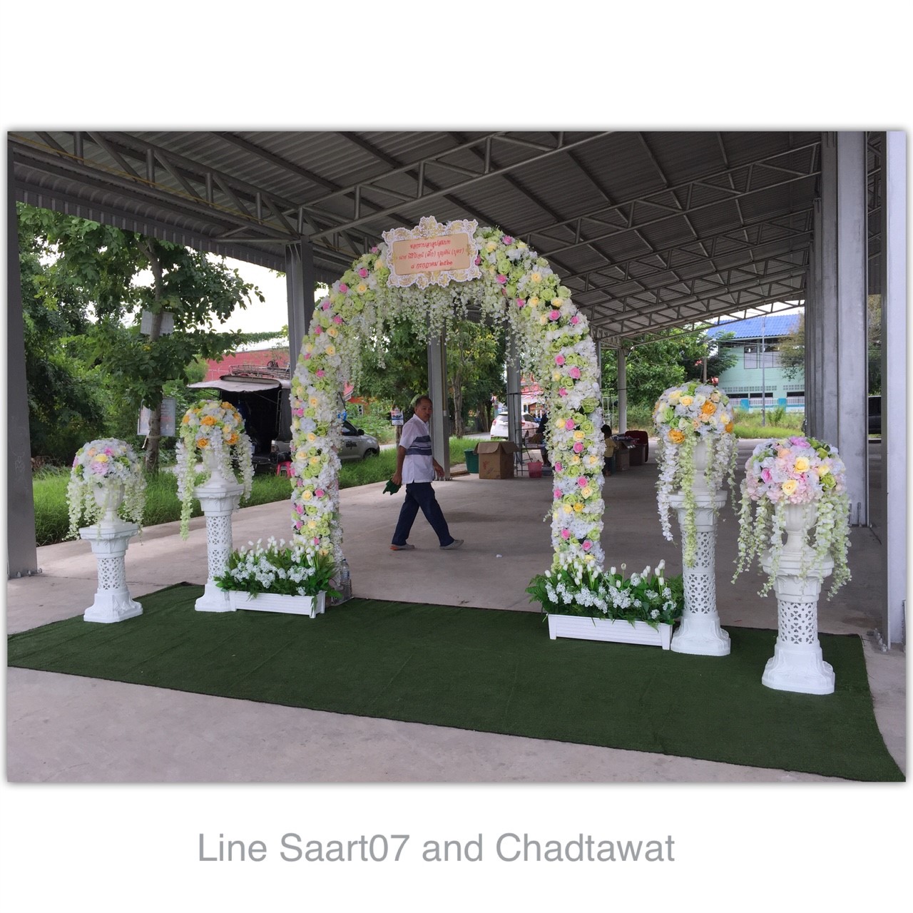 ซุ้มถ่ายภาพงานบวช