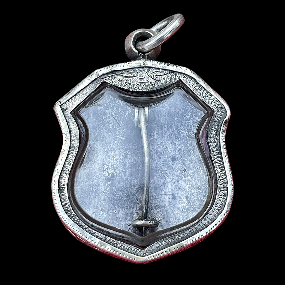 เหรียญอาร์มโล่หลวงพ่อโสธร เนื้อเงินลงยา ปี2498 บล็อก5จุด