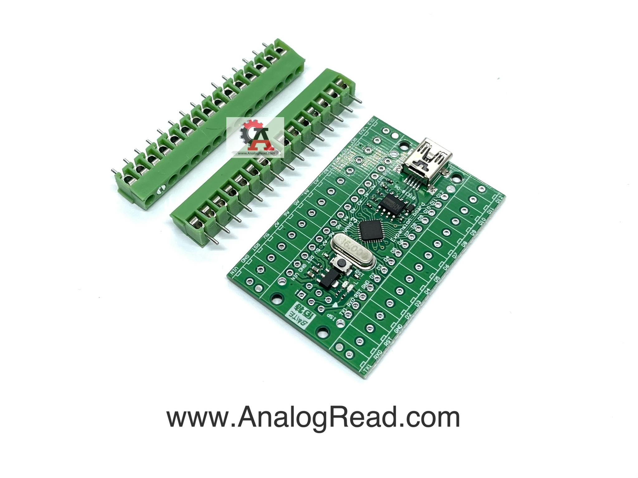 Nano v3.0 ATMEGA168 with expasion board บอร์ด Nano พร้อมสกรูยึด