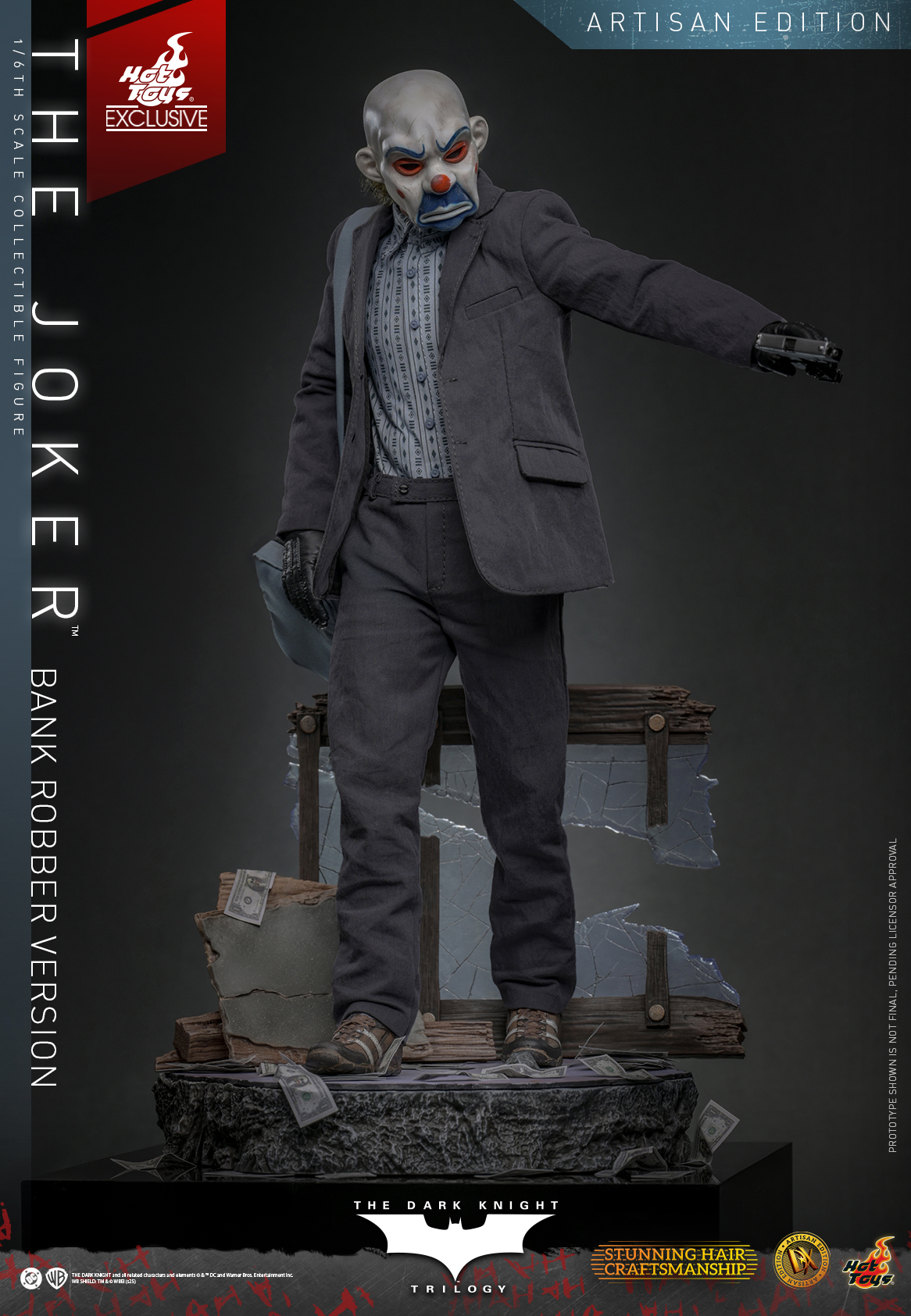 Hot Toys DX51AE The Dark Knight Trilogy - The Joker (Bank Robber Version) (Artisan Edition) [Hot Toys Exclusive]