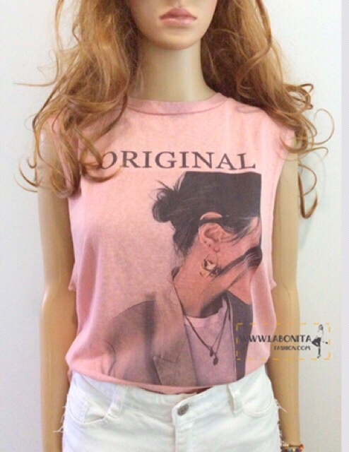 เสื้อยืดแขนกุดผ้าสลาฟ ดีไซน์เก๋แนวชิคๆคูลๆ