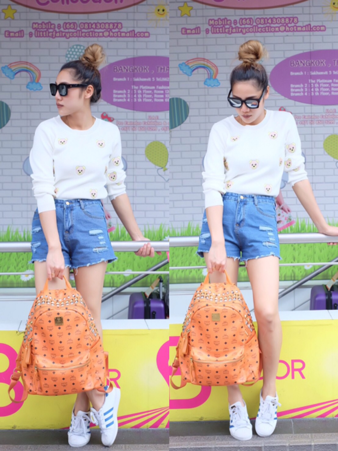 เสื้อแขนยาวไหมพรม งานปักหมีน้อย และ ลายปักรูปผลไม้ ผ้าไม่บางมาก ทรงสวย น่ารักมากๆค่ะ