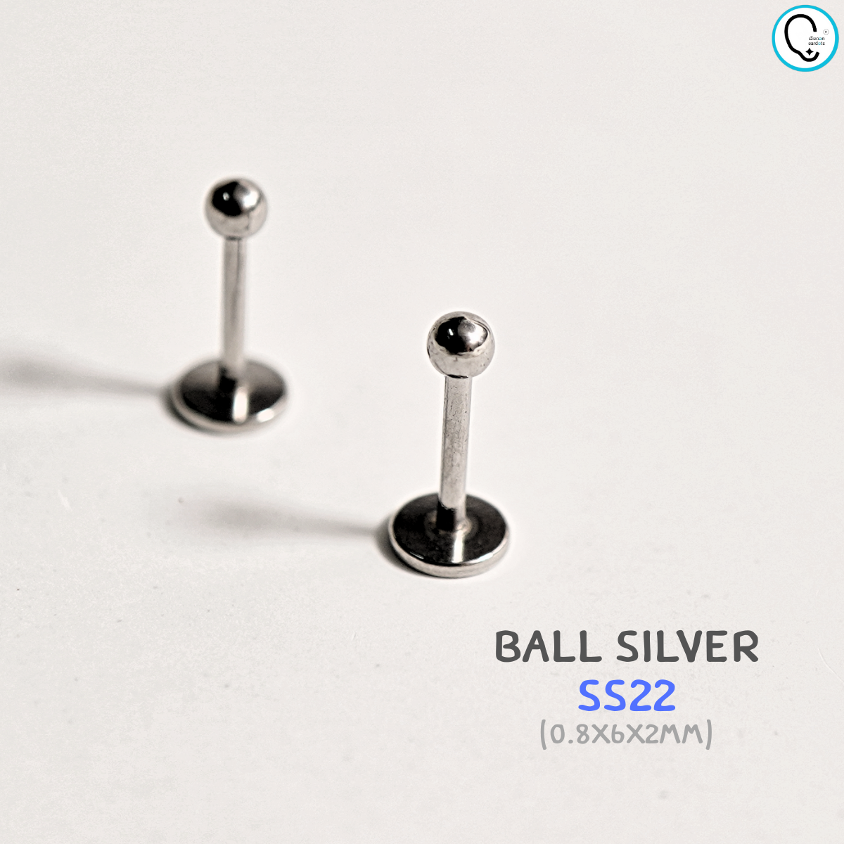 “เช็คสินค้าทัก line ก่อนโอนนะคะ” จิวแป้นแบน แบบเสียบ และ แป้นขันน๊อต สแตนเลสเกรดมีตัดแพทย์_SS00